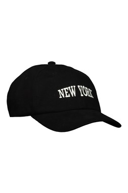 Washed Black NYC Baseball Cap