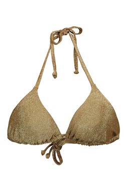 Gold Shimmer Bikini Top