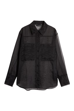Black Organza Shirt £19.50- embargoed until 27th October 2025
