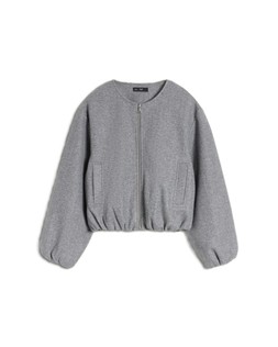 Bubble Hem Zip Jacket