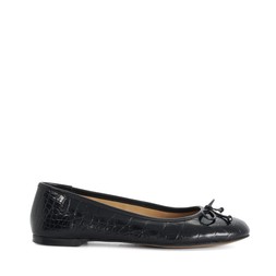 Dune London Helenne £69 Black croc leather www.dunelondon.com