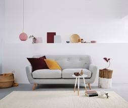 DFS So Simple Edd three-seater sofa in Simply Wool Look in Steel Grey