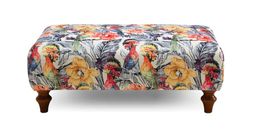 DFS Jardim banquette footstool in pattern fabric