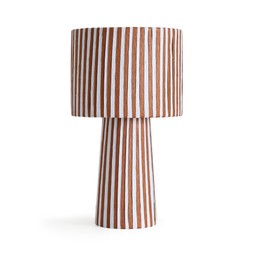 30969152 Suzie Striped Woven Table Lamp £35