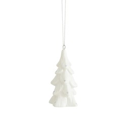 30975926 White Ceramic Tree Hanging Decoration £3