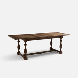 Bridget Rectangle Extending Dining Table Chocolate Whitewash £699