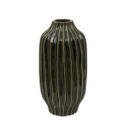 Organic Ribbed Ceramic Vase £30