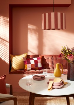 Confident Combinations Clara patchwork velvet cushion £28