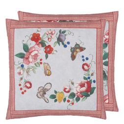 FLOWER FAN SKY BLUE CUSHION CCJD5088