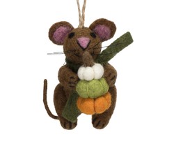 50082520 £9.50 Mouse with Pumpkin Stack Felt Dec NT Exclusive