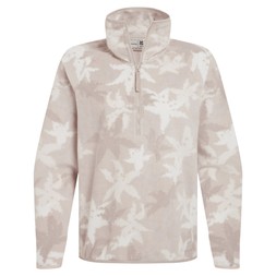 Women's National Trust Reedmace Half Zip Fleece | Oyster Print