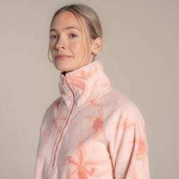 Reedmace Half Zip in Sherbert Print £50.00