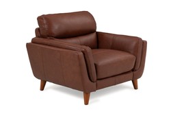 Bianca Brown Leather Armchair RRP €1,499 Now €899