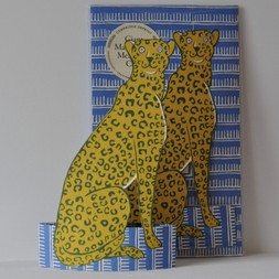 Giant Mantelpiece Menagerie Card: The Cheetah