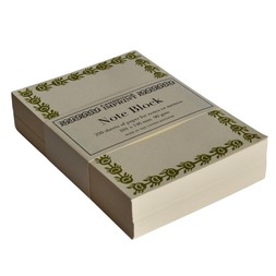 Refill Block of Bordered Notes in Bawden Green