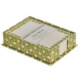 Note Holder in Animalcules Bawden Green