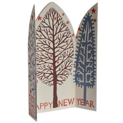 Extra Special Triptych Card Winter Trees