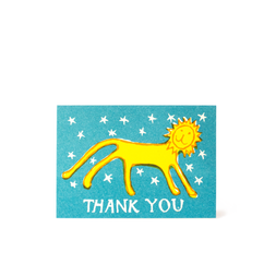 Pack of 6 Small Cards Thank You Little Lion