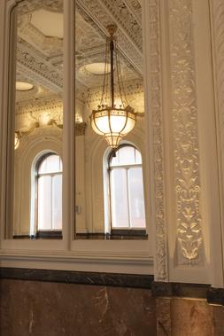 Antique lighting restoration project - The Grand Hotel, Birmingham