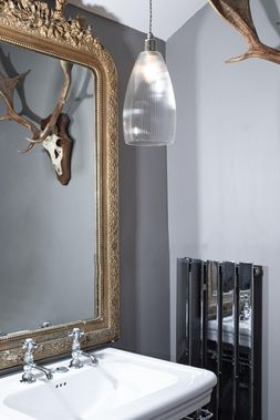 LARGE SKINNY RIBBED UPTON BATHROOM PENDANT LIGHT