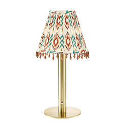 Kintentional rechargableTableLampPrintedLampshade £19.99