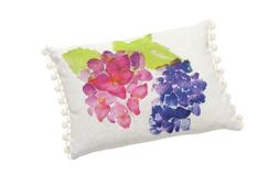 Hydrangea print cushion