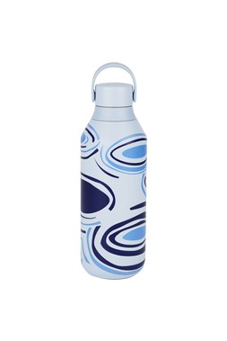 Homesense - Blue Patterned Water Bottle - £24.99 - (RRP £40.00)