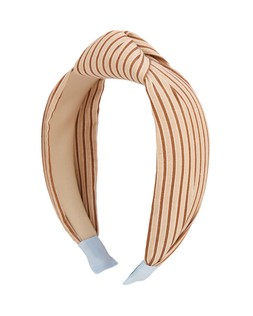 Haven Brown Stripe Knot Headband
