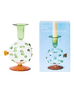 Puffa Fish Glass Candle Holder £16.50