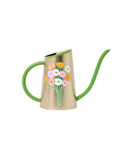 Gold Bouquet Floral Watering Can