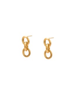 Oliver Bonas Jane Chain Link Stainless Steel Drop Earrings £28