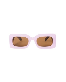 Oliver Bonas Lilac Faux Torte Rectangle Wide Arm Sunglasses £26