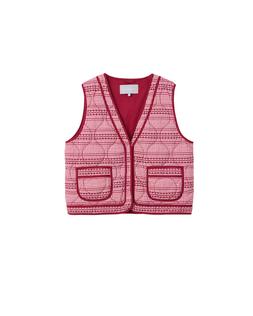 Oliver Bonas Red Gingham Quilted Gilet £75