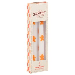 2 PACK 3D GINGERBREAD DINNER CANDLES £1.50 (424119)