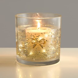 Bow LED light up candle £5