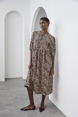 Double Tie Animal Print Smock Dress £26