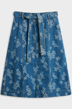 Floral Denim Skirt £24