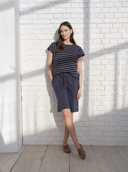 Striped T-Shirt £15 & Elasticated Waist Shorts £14.