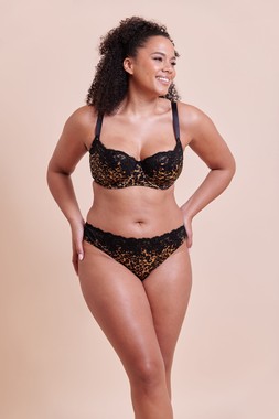 BOOST LACE BALCONY BRA £34.00 €51.00 USD$64.00 CAD$78.00 AUD$84.95  & TANGA BRIEF £16.00 €25.00 USD$28.00 CAD$30.00 AUD$32.95