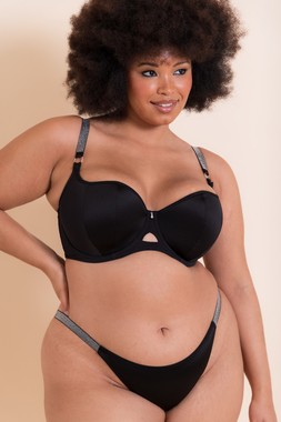 BOOST DIAMANTE PADDED BALCONY BRA £34 & BOOST DIAMANTE TANGA £15