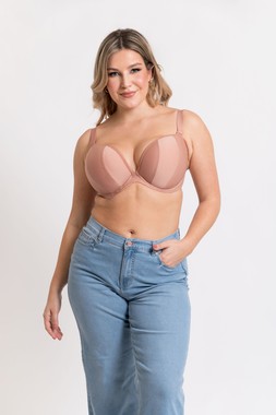 Superhero Multiway Padded Plunge Bra Latte Beige