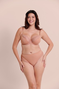 WILD ONE BALCONY BRA £29 €44 & BRAZILLIAN BRIEF £16 €25