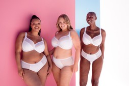 Wonderfully, Full Cup Side Support Balcony Bra, White, £35.00, US$66.00, CA$79.00, €53.00, A$85.95 & Wonderfully, Short, White, £17.00, US$29.00, CA$31.00, €26.00, A$34.95
