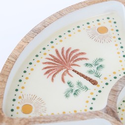 Desert Dusk Mango Wood sectioned Serving Tray
