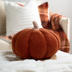OHS Boucle Autumn Pumpkin Cushion