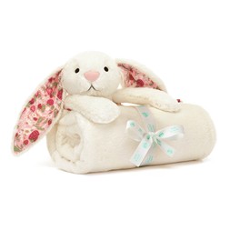 Blossom Cream Bunny 'Berry' Blankie £75