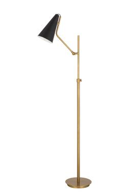 Floor Lamp with Black Cone Shade