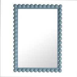 Bobbin Rectangular Mirror Light Blue 50X70 €250