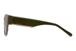 Radley Westwell Gloss Solid Khaki With Gold Metal/Brown Sunglasses