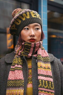 Fairisle Fiadh Beret Tam £55 & Fairisle Fiadh Scarf £105